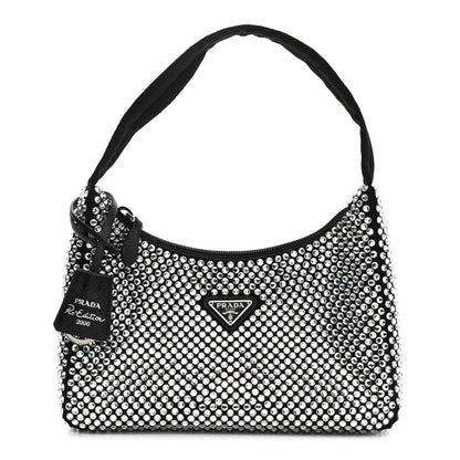 Prada Satin Crystal Mini Re-Edition 2000 Bag Cristal 1 of 9