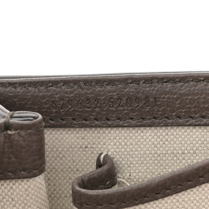 Gucci GG Supreme Monogram Studded Calfskin Centum Medium Bamboo 1947 Top Handle Bag Beige Ebony Multicolor 8 of 13