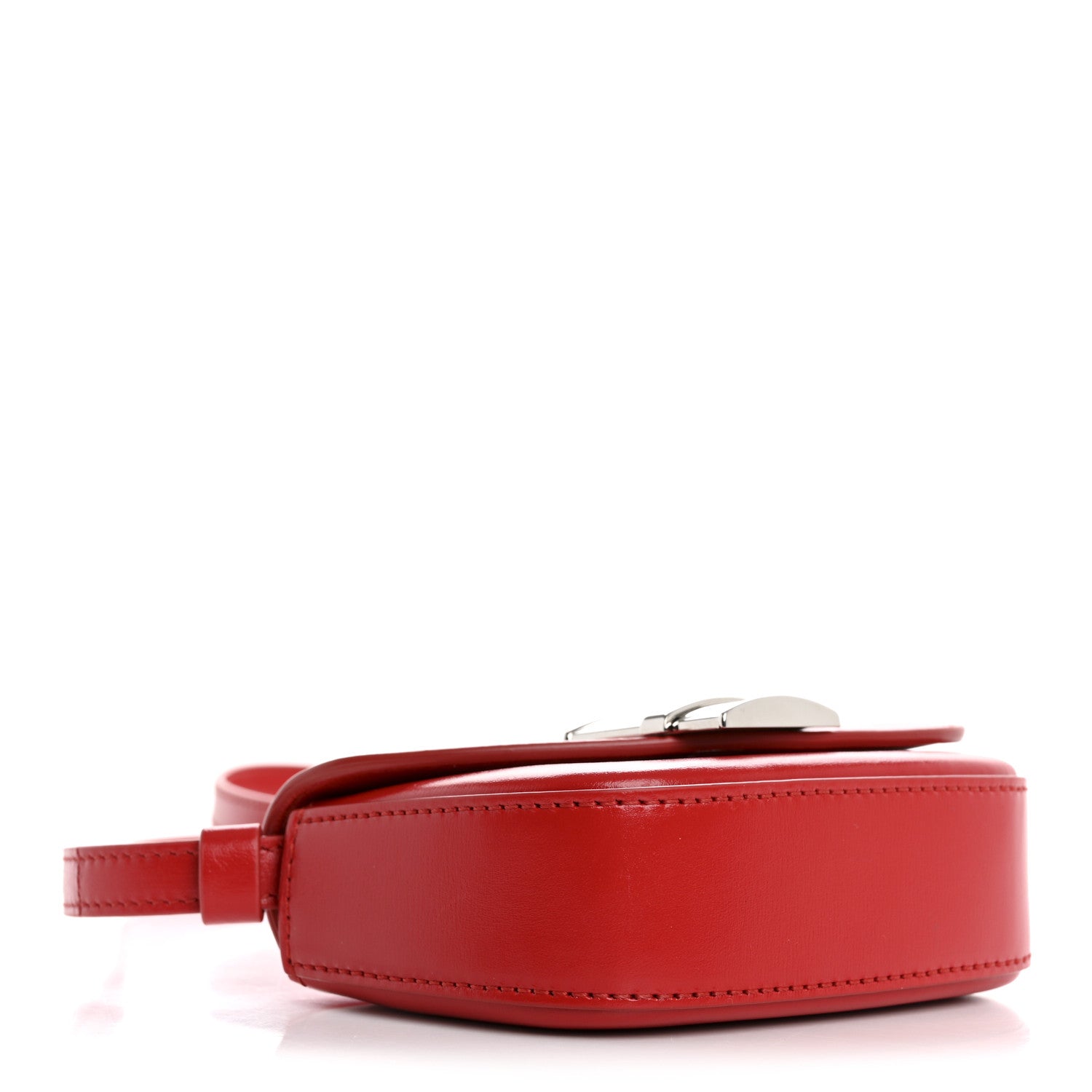 Salvatore Ferragamo Dappled Calfskin XS Fiamma Crossbody Flame Red 4 of 11