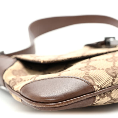 Gucci Monogram Jackie O Flap Bag Brown 9 of 13
