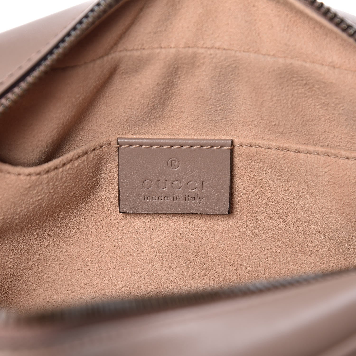 Gucci Calfskin Matelasse Small GG Marmont Chain Shoulder Bag Taupe 8 of 9
