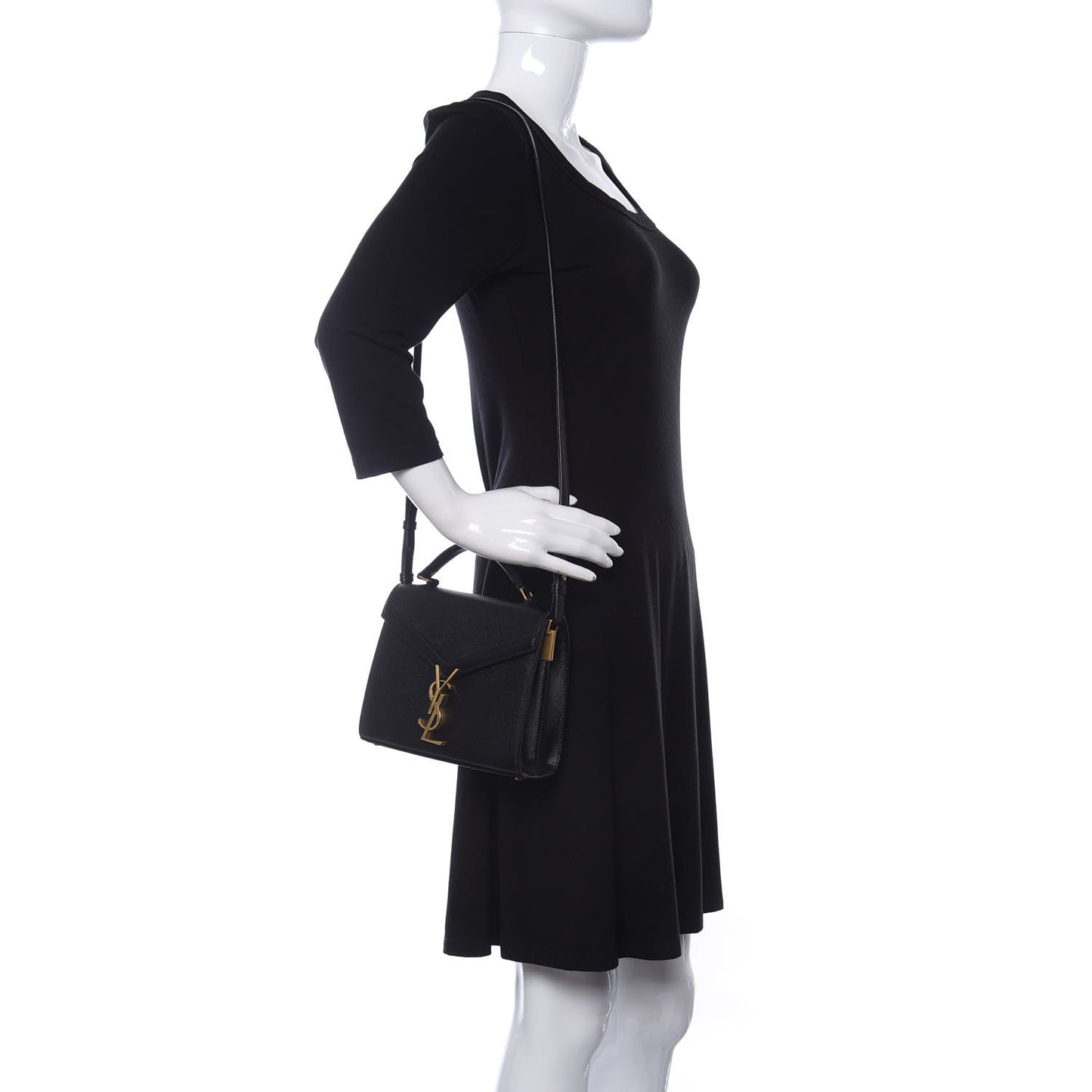 Grain de Poudre Mini Classic Monogram Cassandra Top Handle Black Rouge Legion