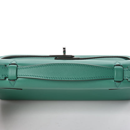 Hermes Swift Kelly Pochette Clutch Vert Vertigo 17 of 29