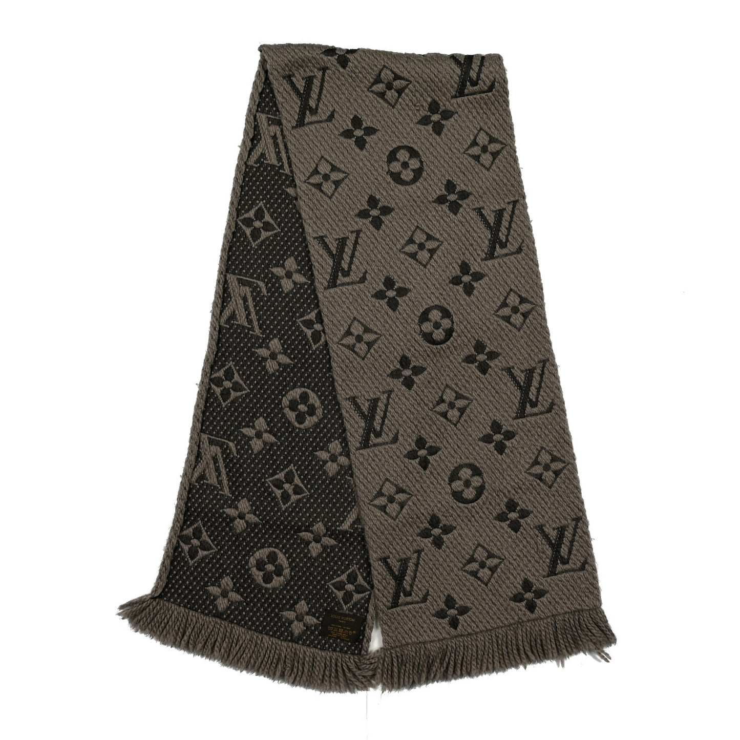 Wool Silk Logomania Scarf Verone