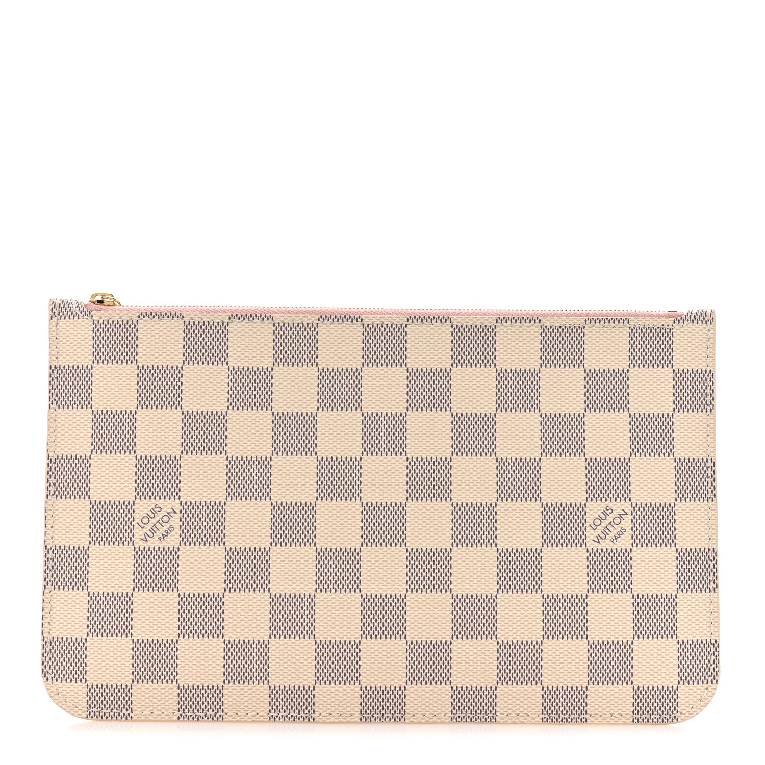 Louis Vuitton Damier Azur Neverfull MM GM Pochette Rose Ballerine 1 of 8