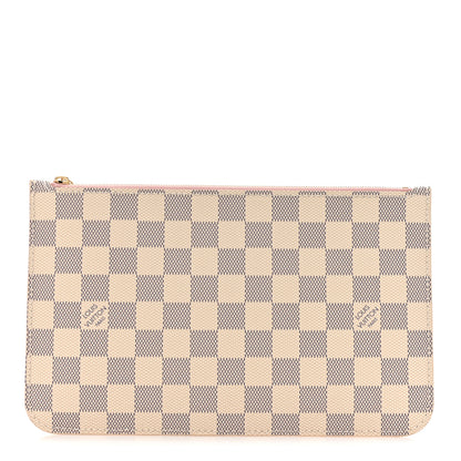 Louis Vuitton Damier Azur Neverfull MM GM Pochette Rose Ballerine 1 of 8