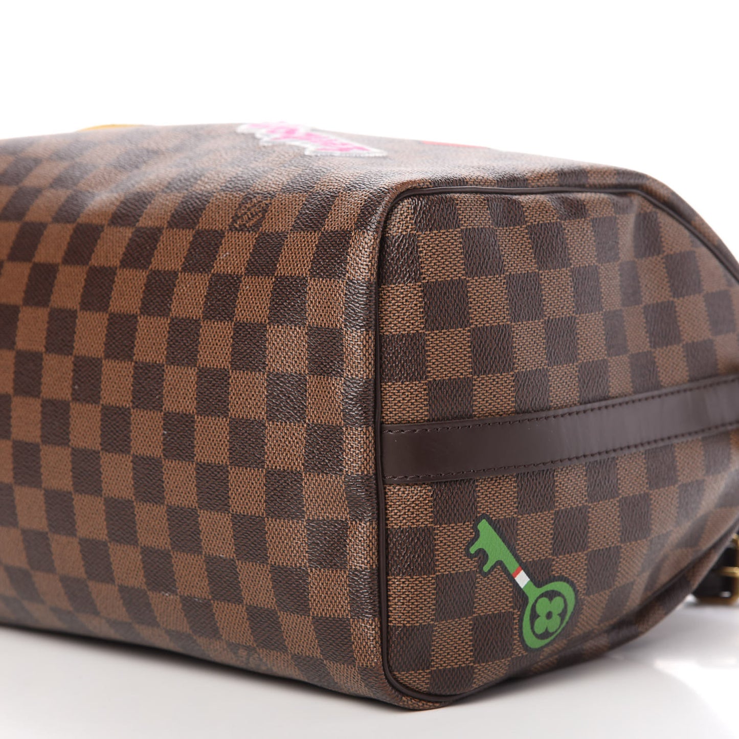 Damier Ebene Patches Speedy Bandouliere 30