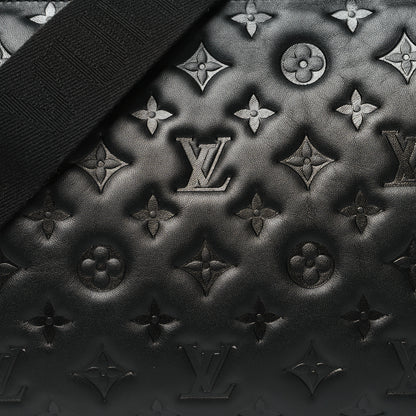 Louis Vuitton Lambskin Embossed Monogram Coussin PM Black 9 of 11