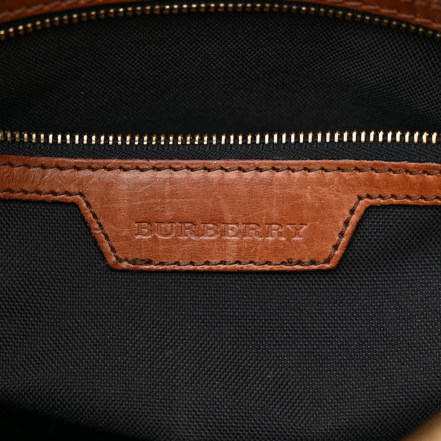 Burberry Horseferry Check Medium Alchester Bowling Bag Tan 6 of 16