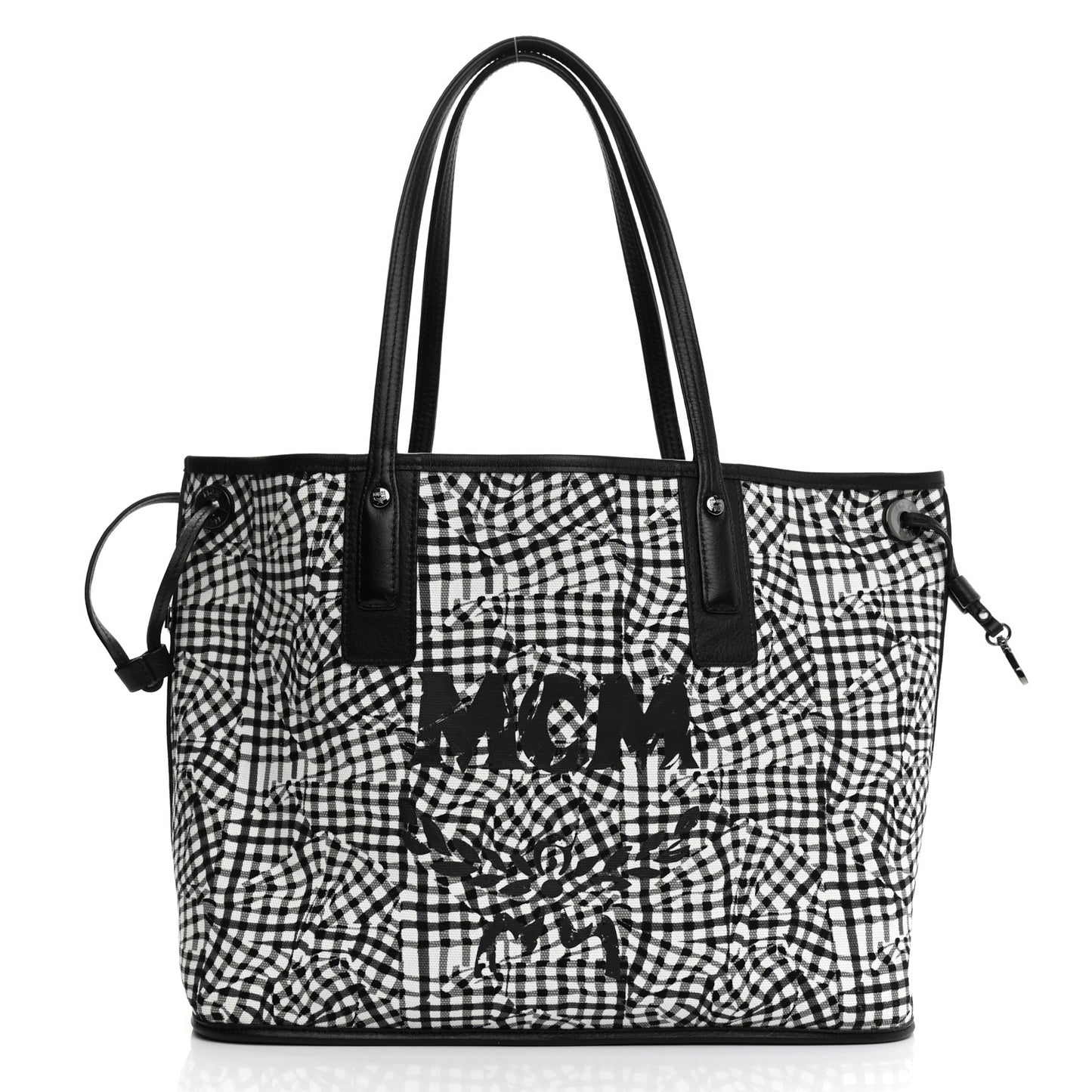 Visetos Medium Reversible Shopper Tote Black