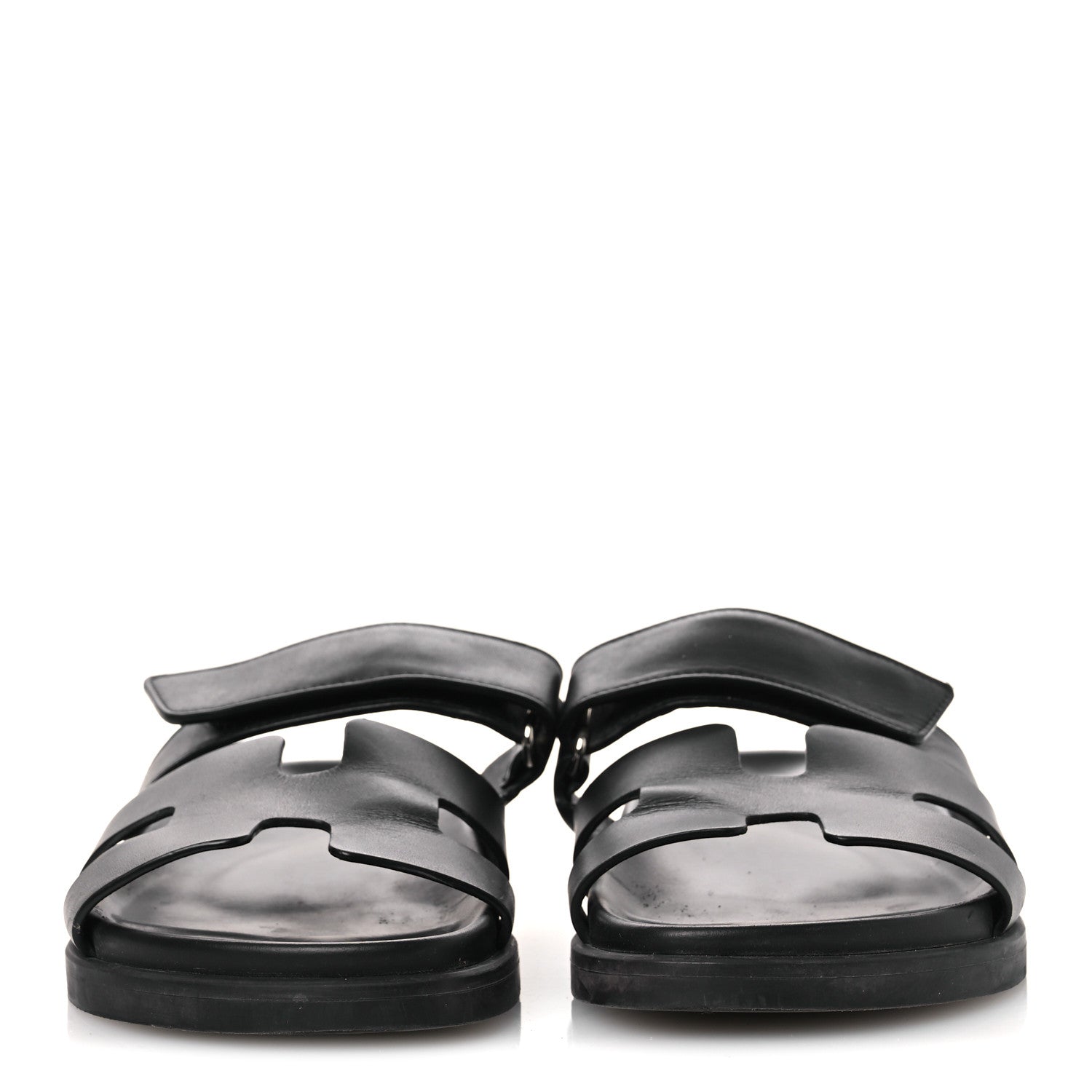 Hermes Calfskin Womens Chypre Sandals 36 Black 1860277 – FASHIONPHILE