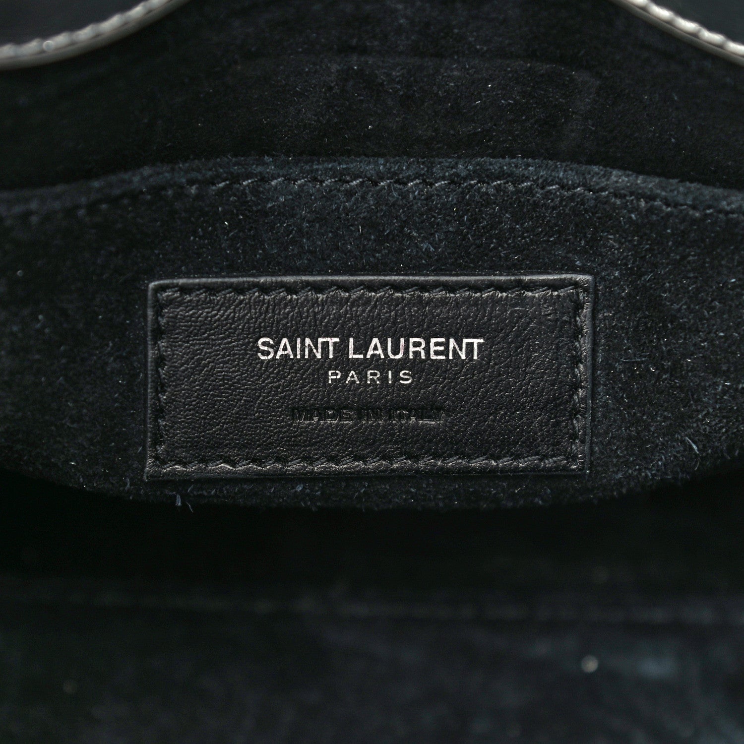 Saint Laurent Metallic Crinkled Calfskin Nano Supple Sac De Jour Silver 5 of 17