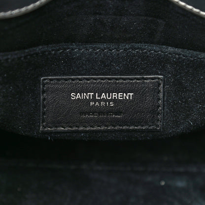 Saint Laurent Metallic Crinkled Calfskin Nano Supple Sac De Jour Silver 5 of 17