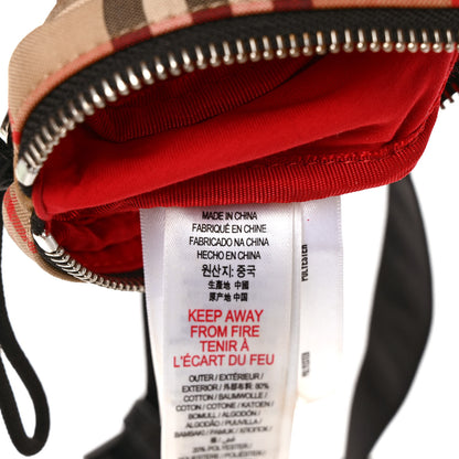 Burberry Nylon Vintage Check Small Cannon Bum Bag Archive Beige 6 of 8