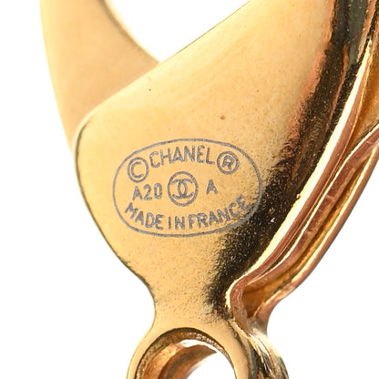 Chanel Calfskin Pearl Chain 90's Camellia CC Choker Necklace Gold Black 5 of 7