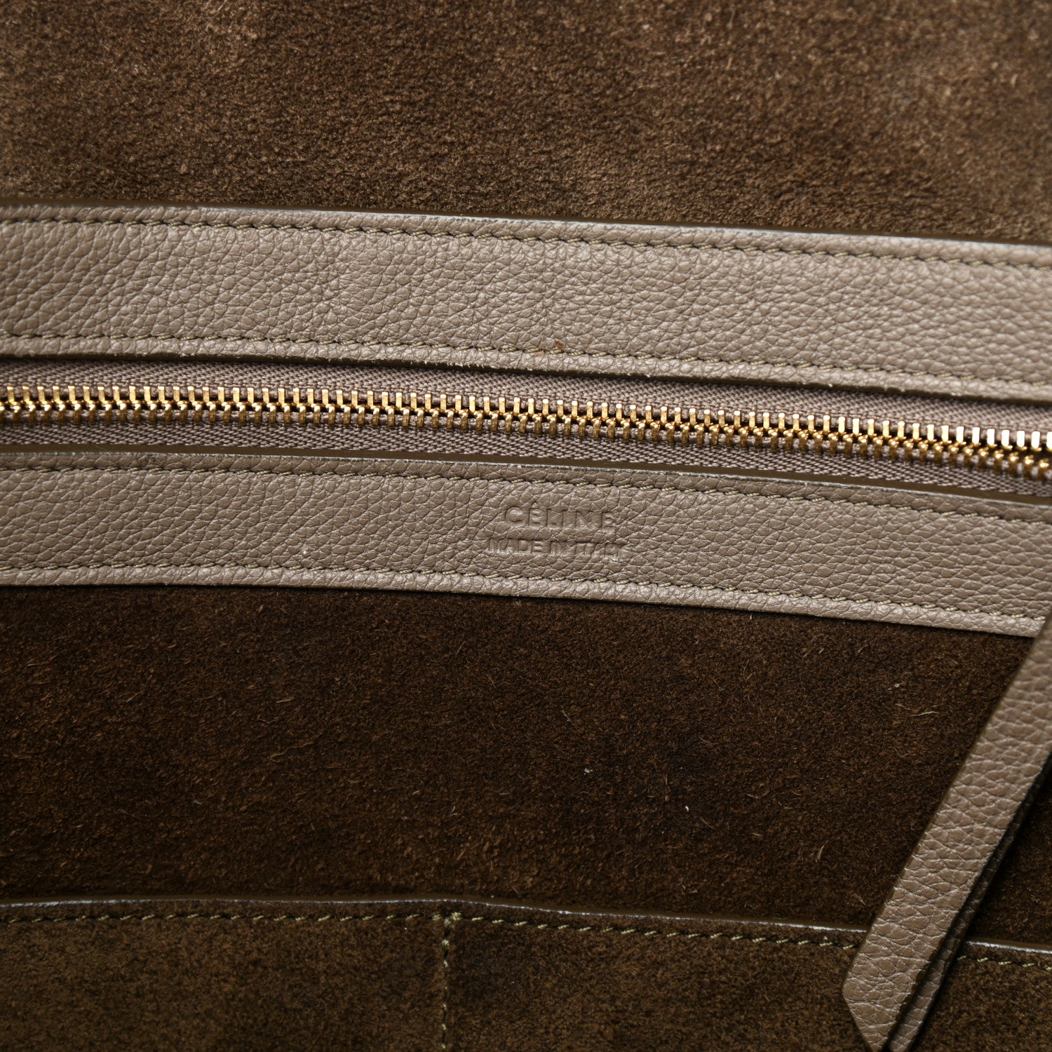 Celine Soft Grained Calfskin Medium Belt Cabas Phantom Taupe 6 of 18