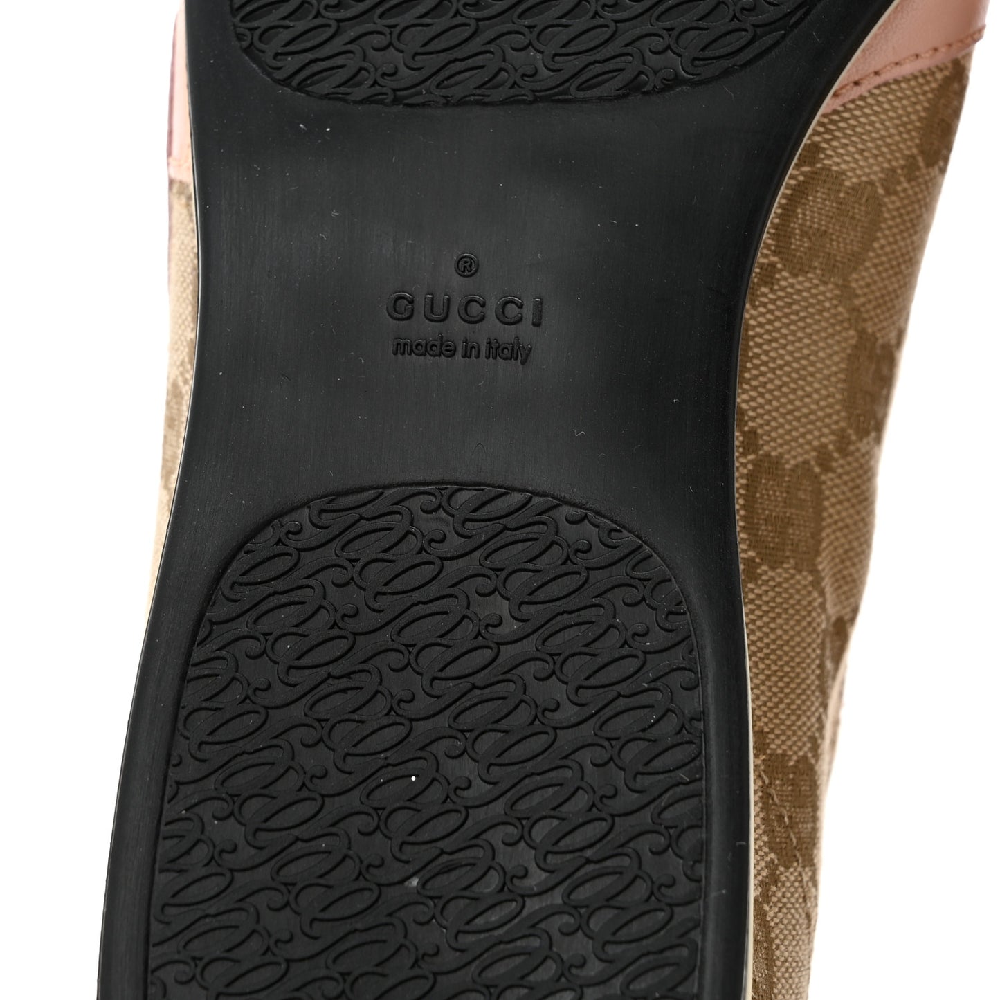 Monogram Nappa Interlocking G Sneakers 37.5 New Sand Rose Dragea