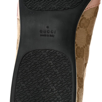Gucci Monogram Nappa Interlocking G Sneakers 37.5 New Sand Rose Dragea 7 of 12