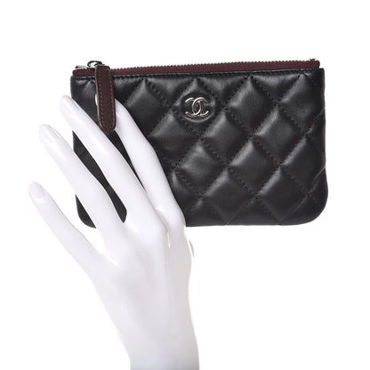 Chanel Lambskin Quilted Small Cosmetic Case Black 2 of 8