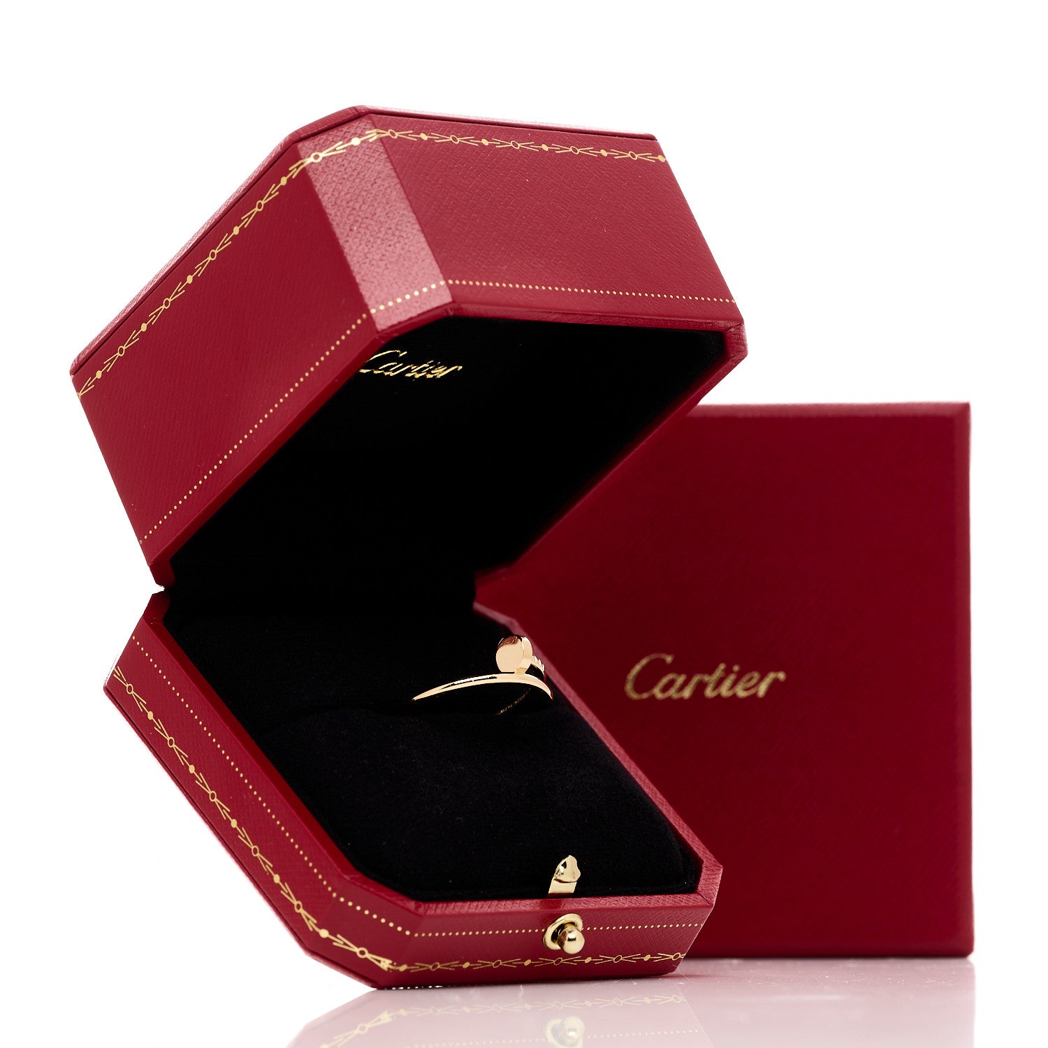 Cartier 18K Yellow Gold Small Juste Un Clou Ring 63 10.25 6 of 6
