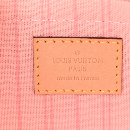 Louis Vuitton Damier Azur Neverfull MM GM Pochette Rose Ballerine 6 of 7