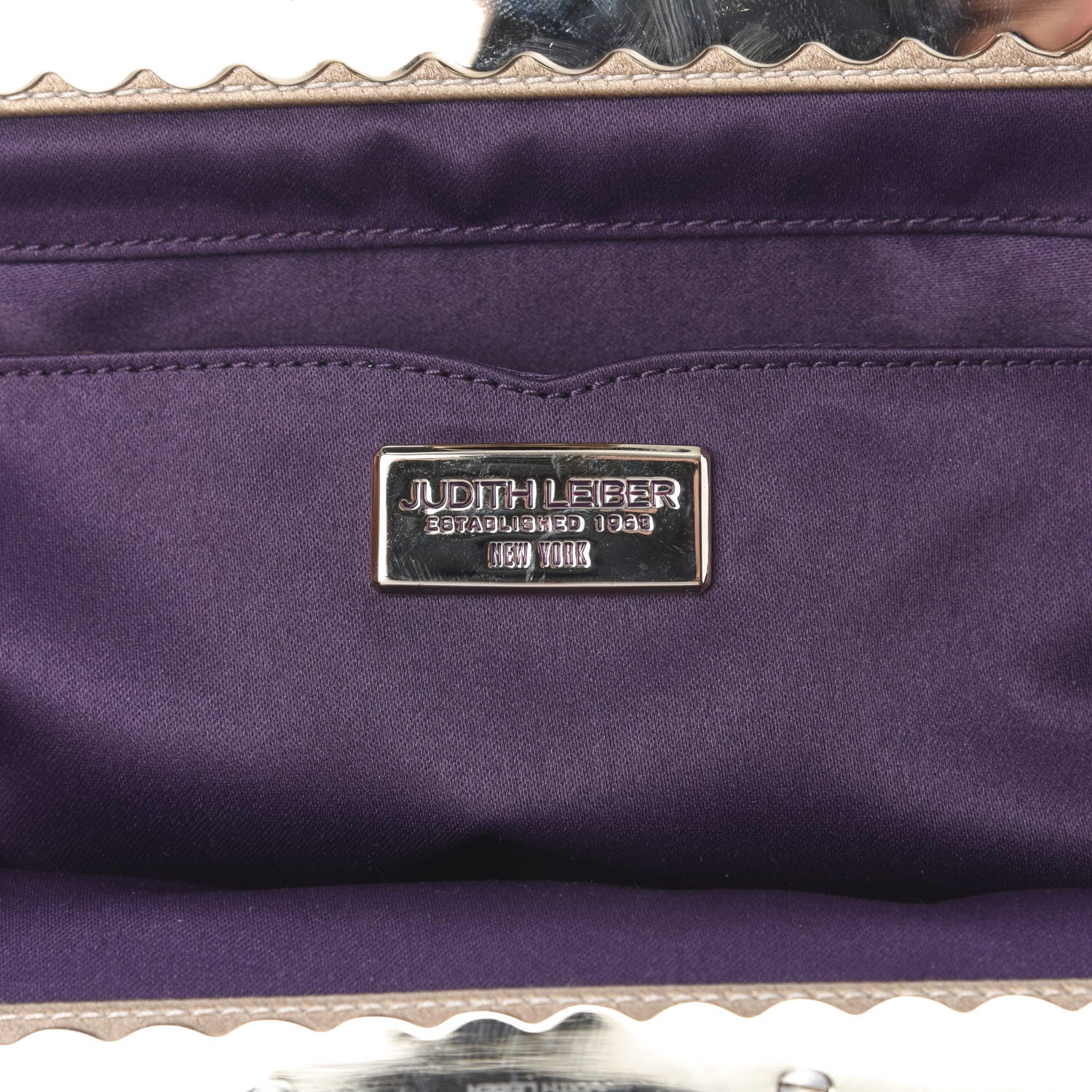 Judith Leiber Crystal Metallic Clutch Antique Gold 6 of 10