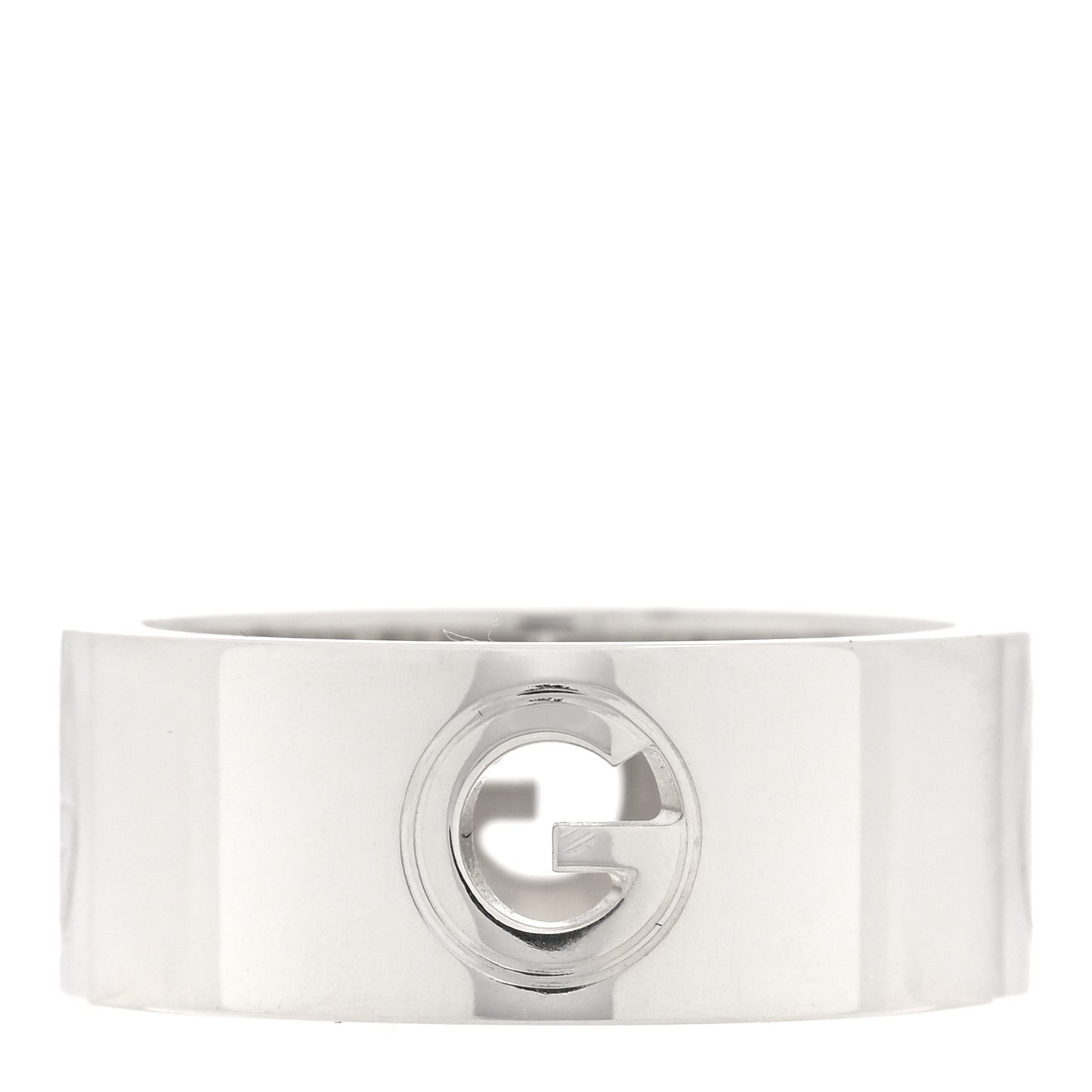 Sterling Silver G Cutout Band Ring 53 6.5