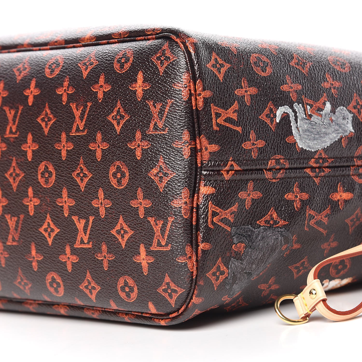 Louis Vuitton Catogram Neverfull MM Marron 10 of 11