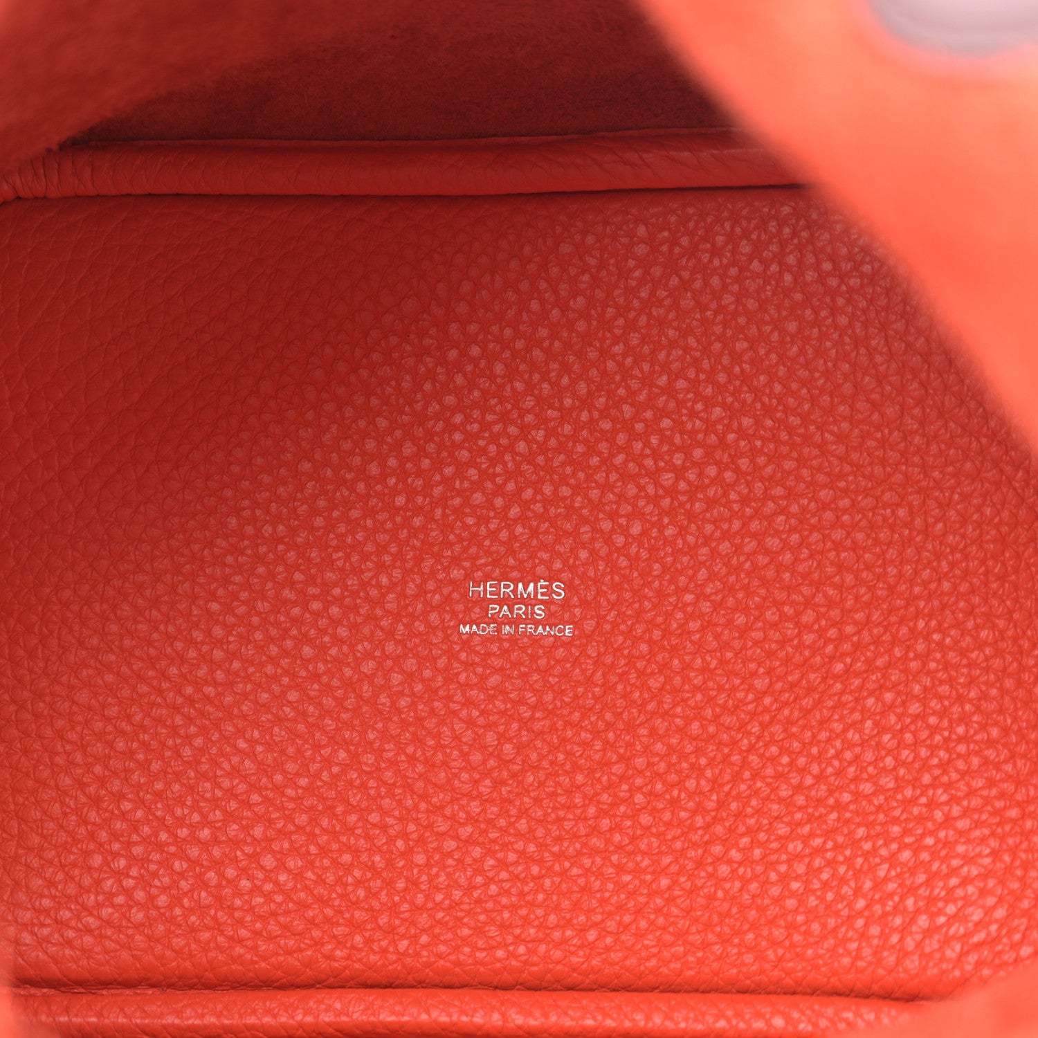 Hermes Taurillon Clemence Swift Eclat Picotin Lock 18 PM Orange Poppy Prune 5 of 10