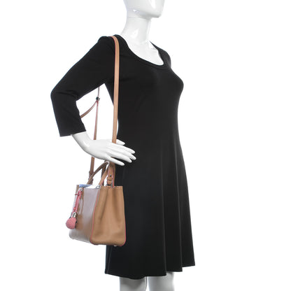 Fendi Vitello Elite Light Bulb Charm Petite 2Jours Tote Cuoio 2 of 12