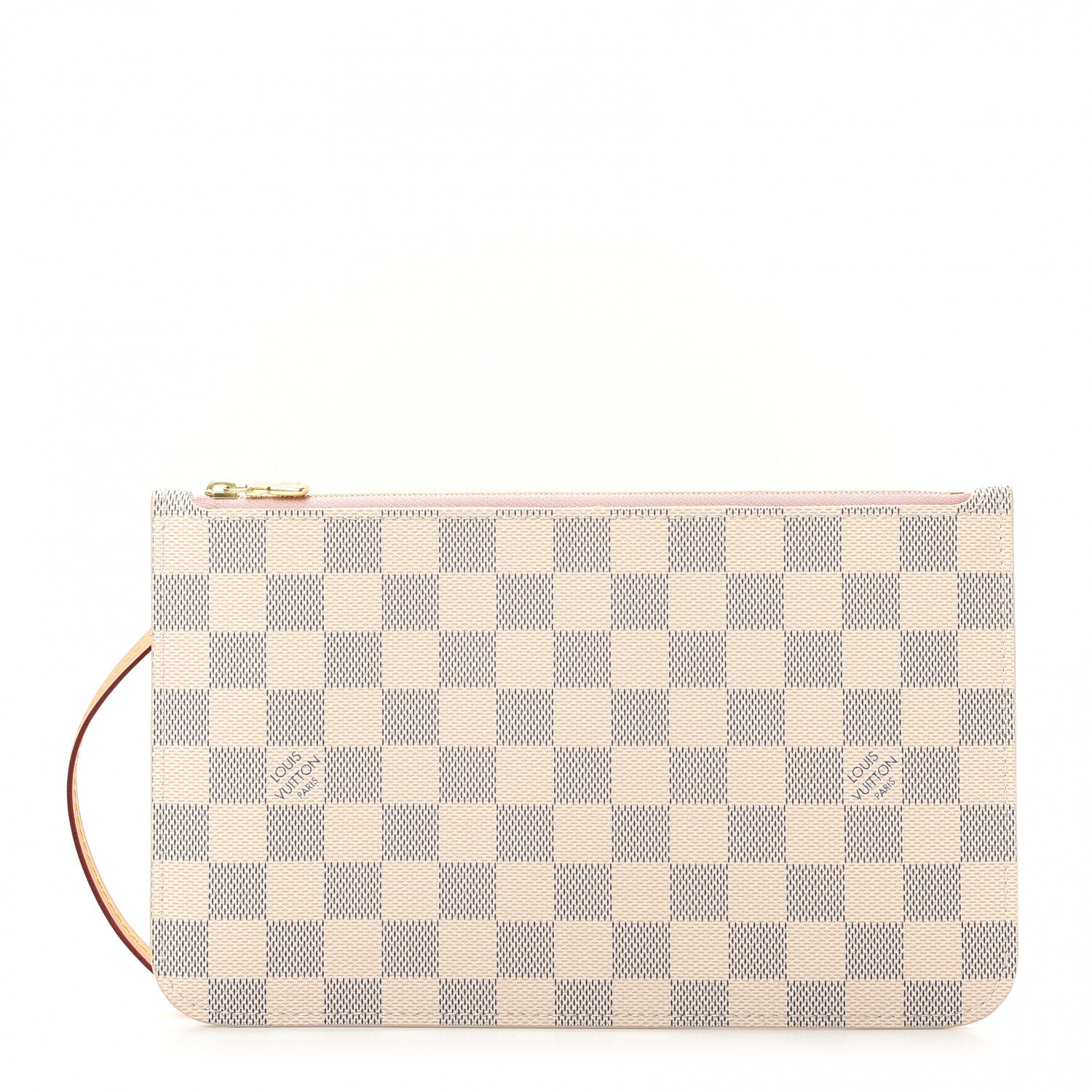 Louis Vuitton Damier Azur Neverfull MM GM Pochette Rose Ballerine 1 of 7
