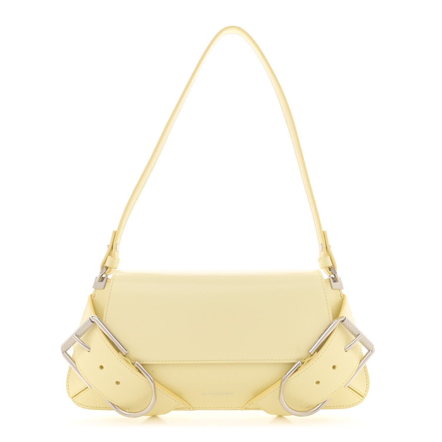 Givenchy Calfskin Voyou Flap Bag Soft Yellow 1 of 13