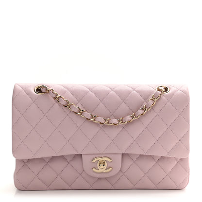 Chanel Caviar Quilted Medium Double Flap Light Pink 1 of 10