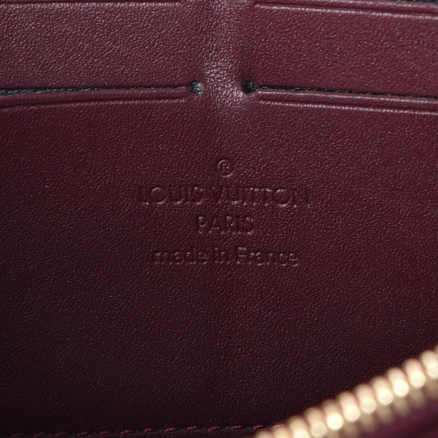 Louis Vuitton Vernis Zippy Wallet Amarante 6 of 7