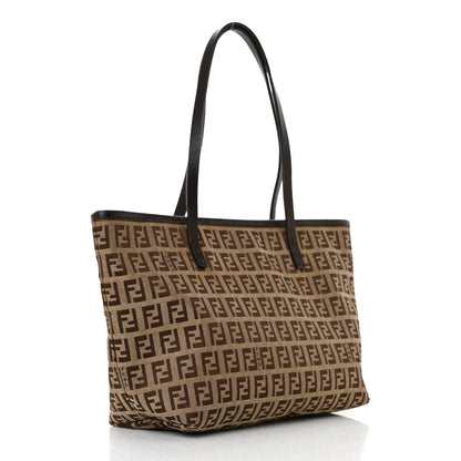 Fendi Zucchino Small Roll Tote Tobacco 2 of 9