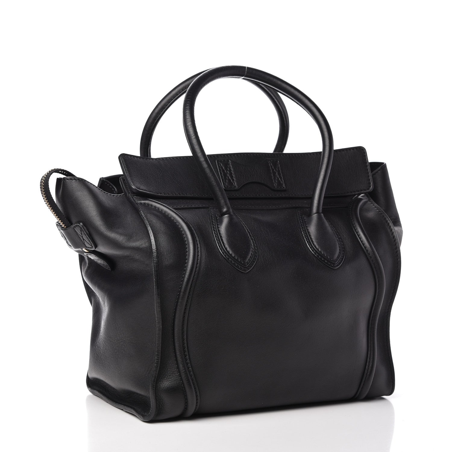 Celine Smooth Calfskin Medium Phantom Luggage Black 3 of 9