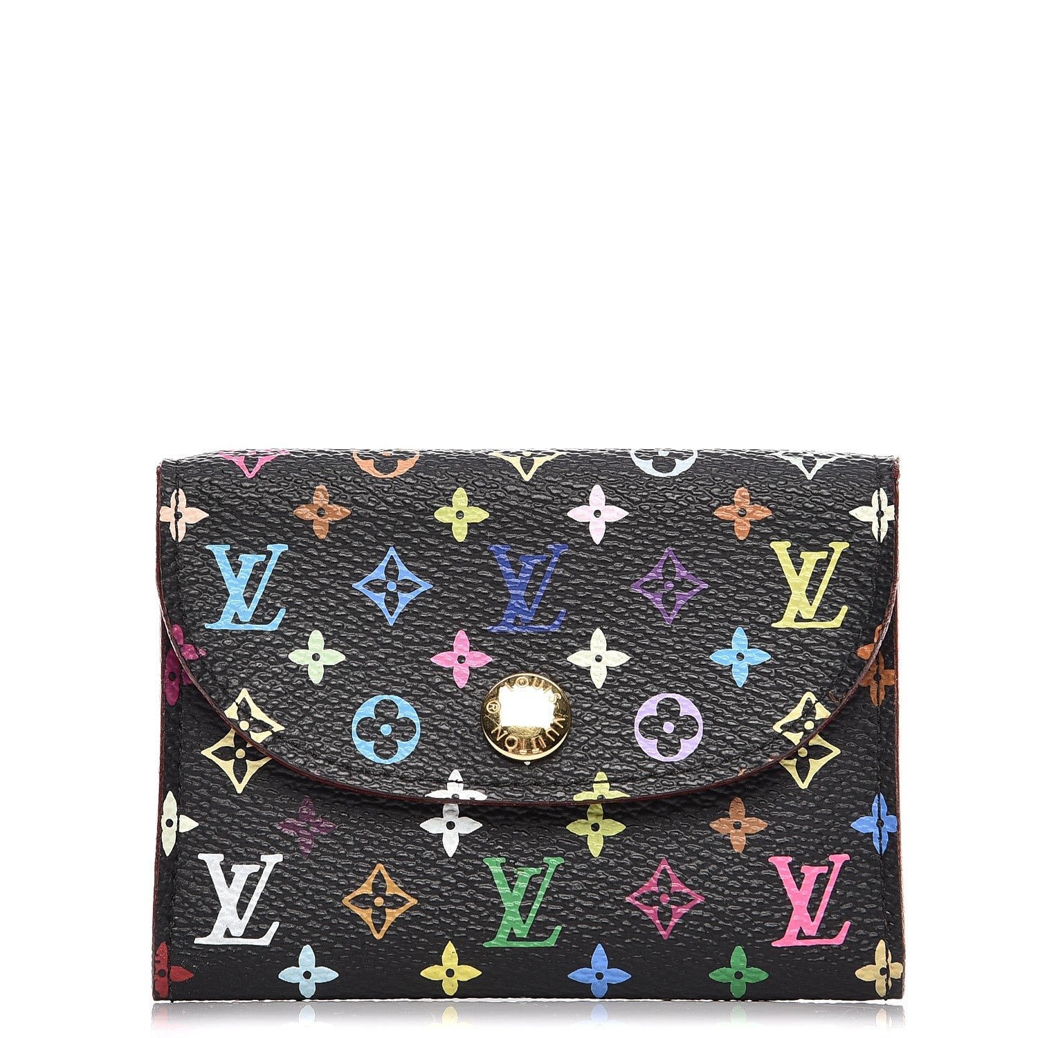 Louis Vuitton Monogram Multicolor Business Card Holder Black Grenade 1 of 8