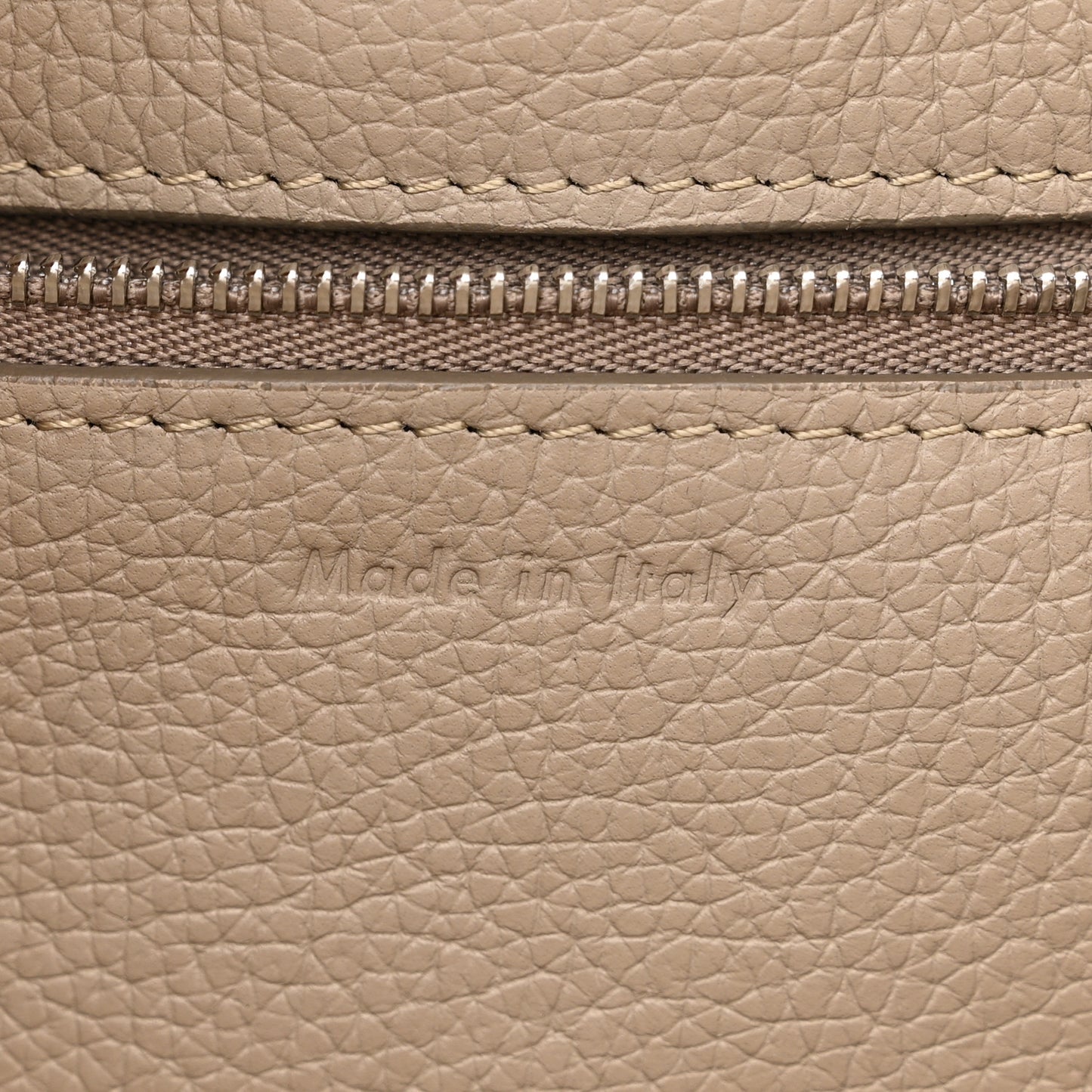 Supple Grained Calfskin Small Big Bag Light Taupe