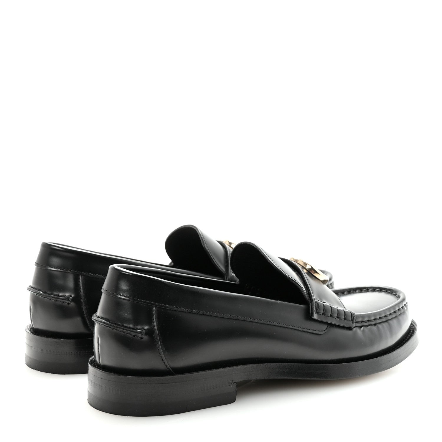 Gucci Calfskin Millennial Ribot Womens GG Loafers 38.5 Black 5 of 10