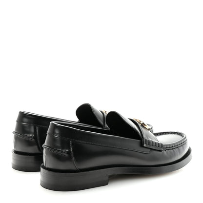 Gucci Calfskin Millennial Ribot Womens GG Loafers 38.5 Black 5 of 10