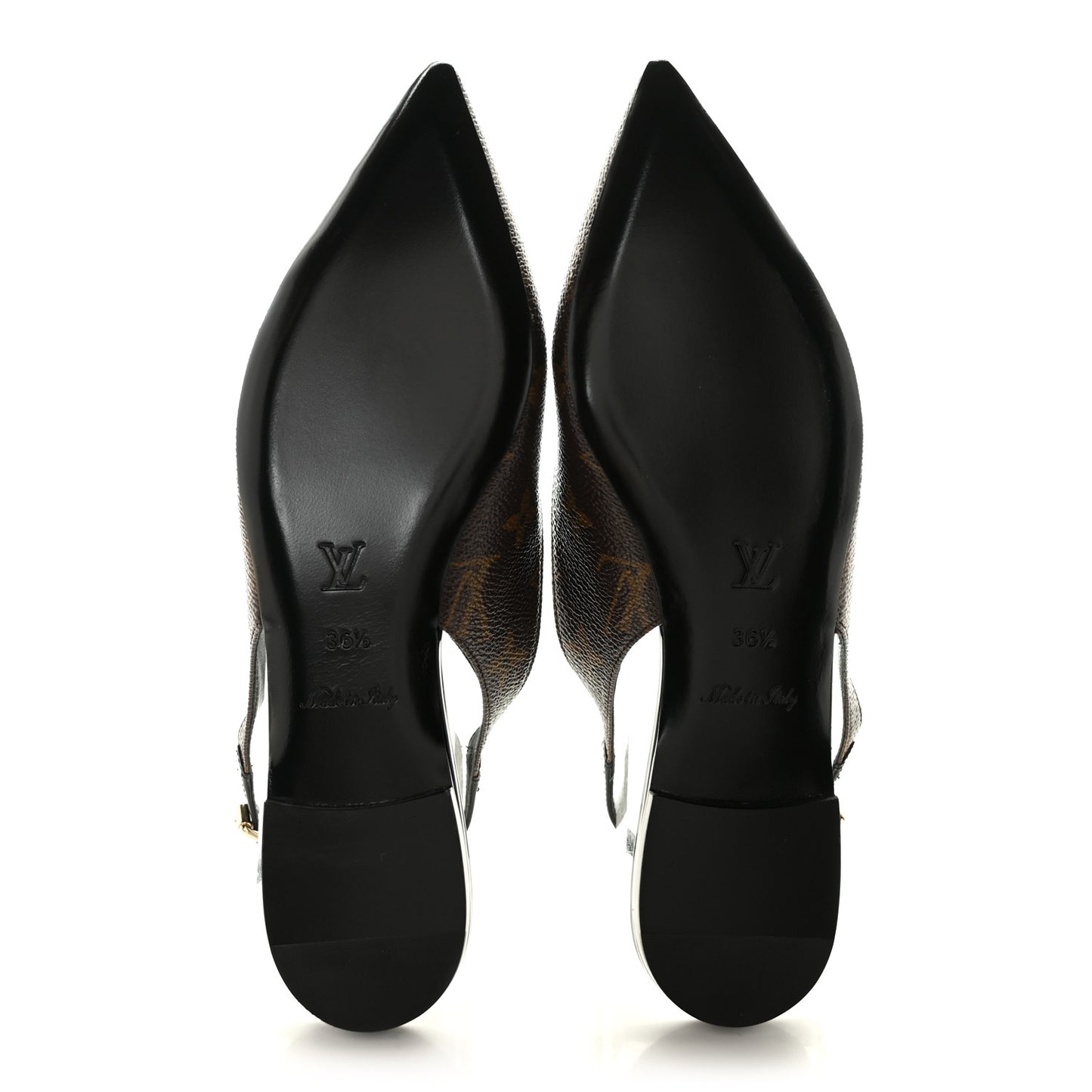 Patent Monogram Cherie Slingback Ballerina Flats 36.5