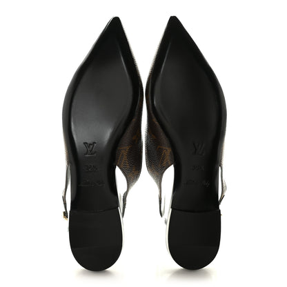 Louis Vuitton Patent Monogram Cherie Slingback Ballerina Flats 36.5 5 of 9