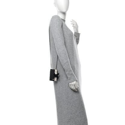 Chanel Lambskin Quilted Book Card Holder on Chain Black 2 of 10