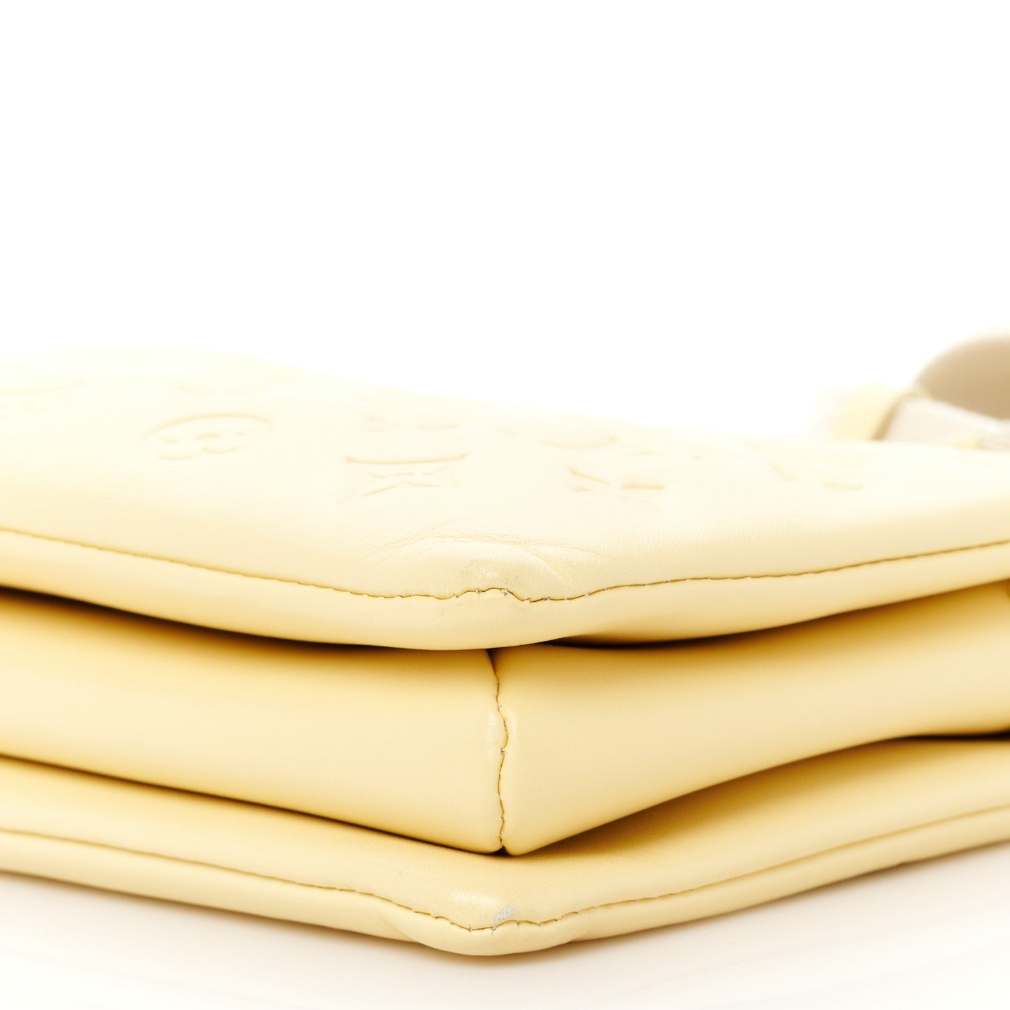 Lambskin Embossed Monogram Coussin PM Yellow