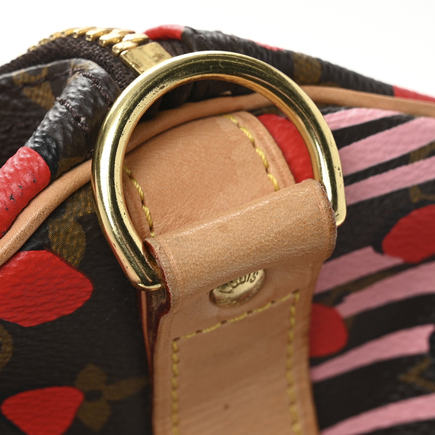 Monogram Jungle Dots Keepall Bandouliere 50 Sugar Pink Poppy