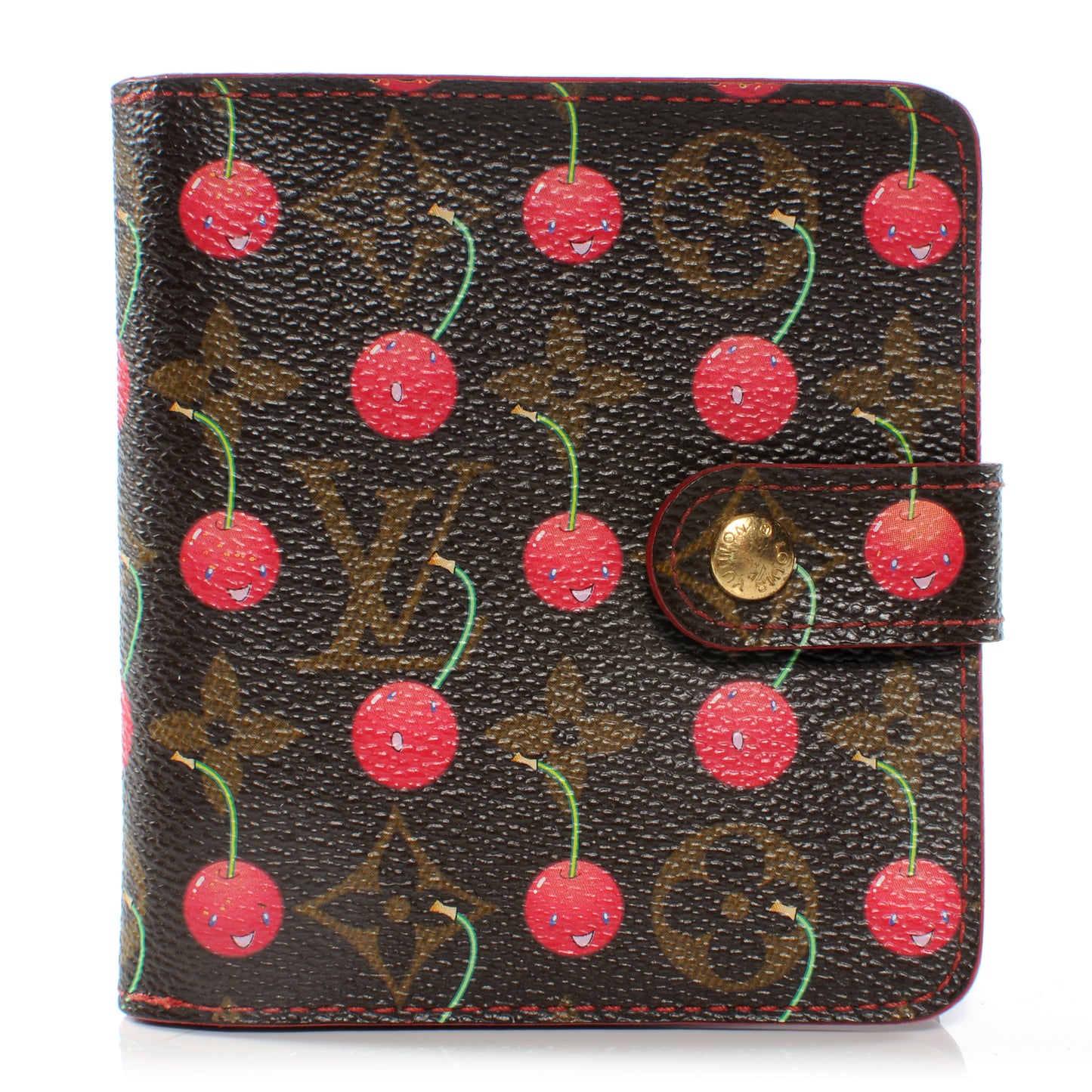 Monogram Cerises Compact Zippe Wallet