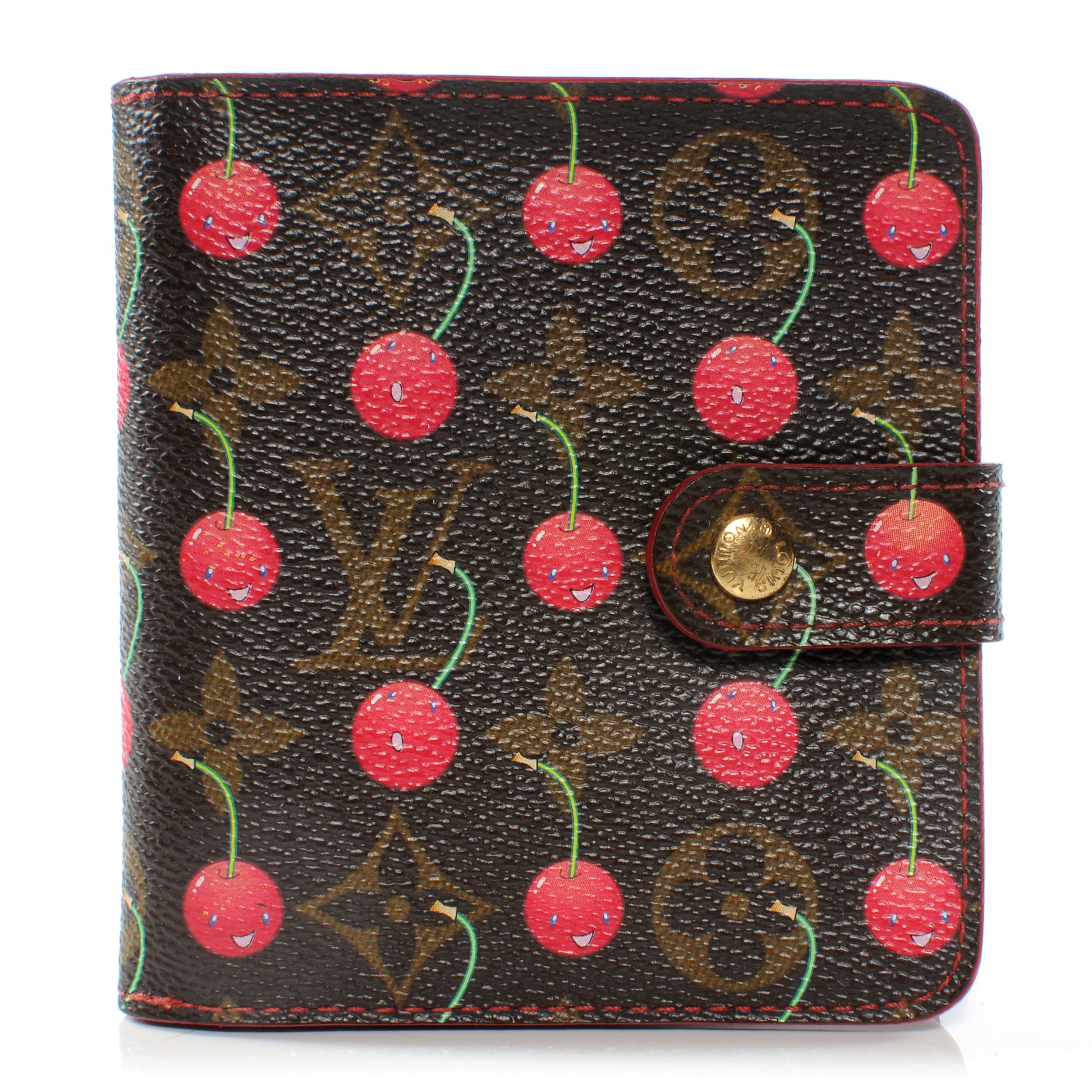 Louis Vuitton Monogram Cerises Compact Zippe Wallet 1 of 8