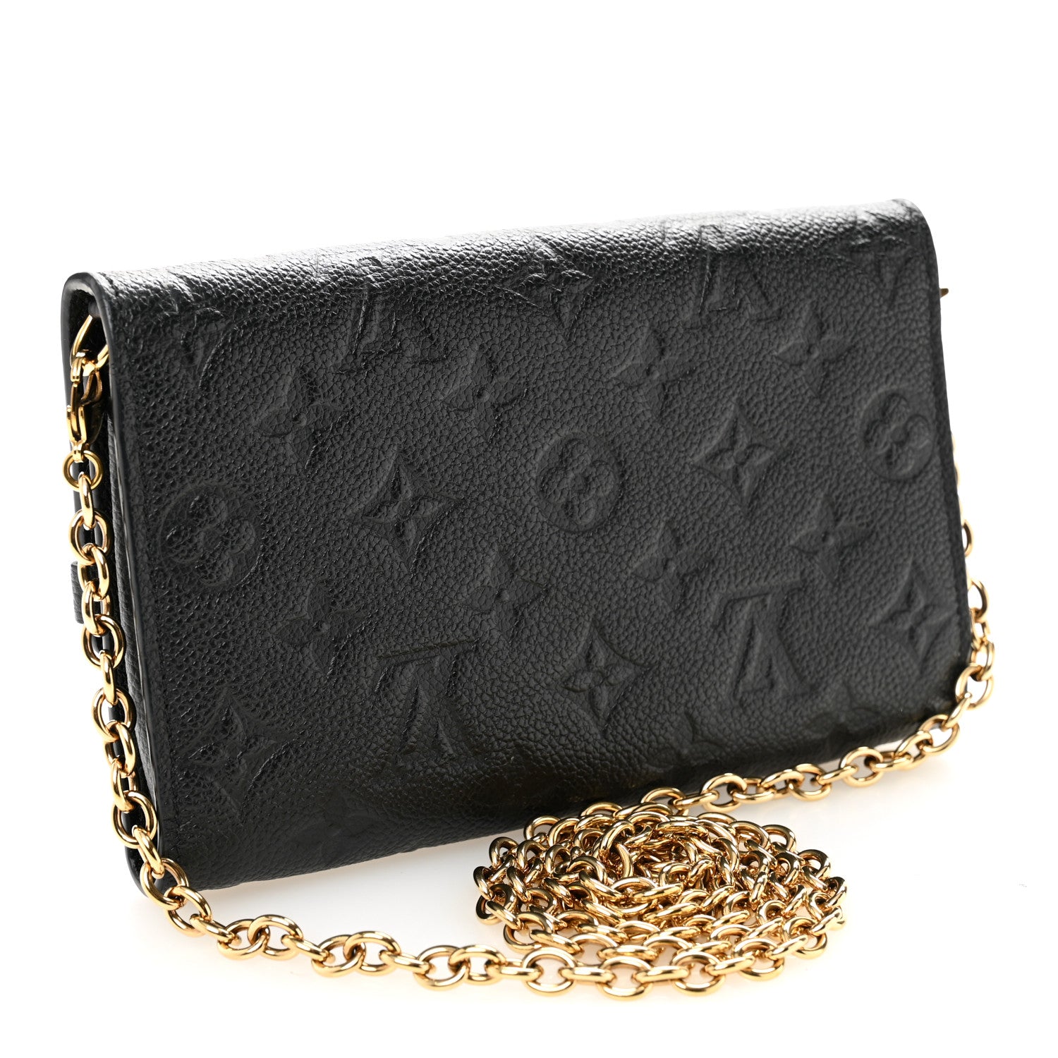 Louis Vuitton Empreinte Vavin Chain Wallet Black 3 of 10