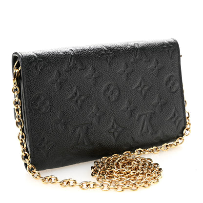 Louis Vuitton Empreinte Vavin Chain Wallet Black 3 of 10