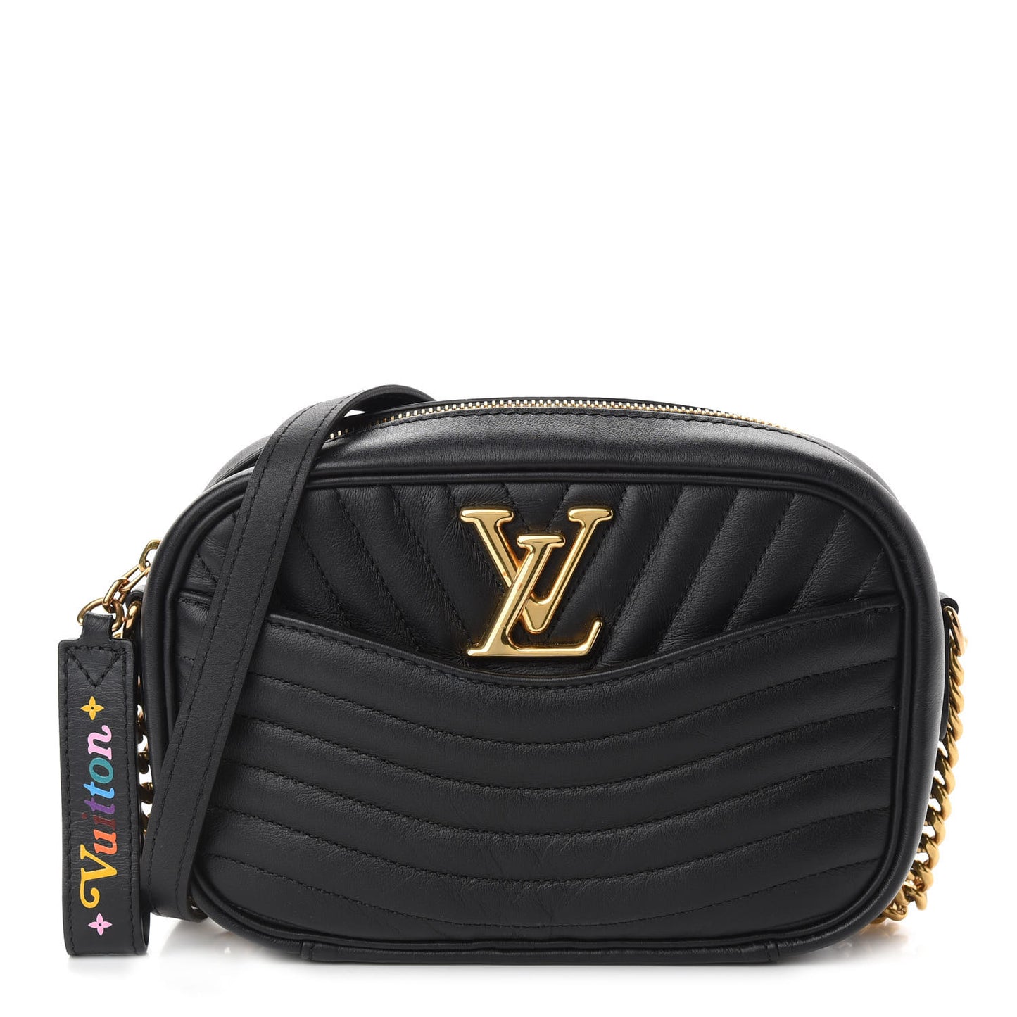 Calfskin New Wave Camera Bag Black